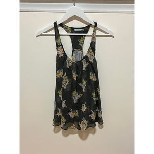 Kimchi Blue Urban Outfitters Floral Mesh Tank top Racerback Size S